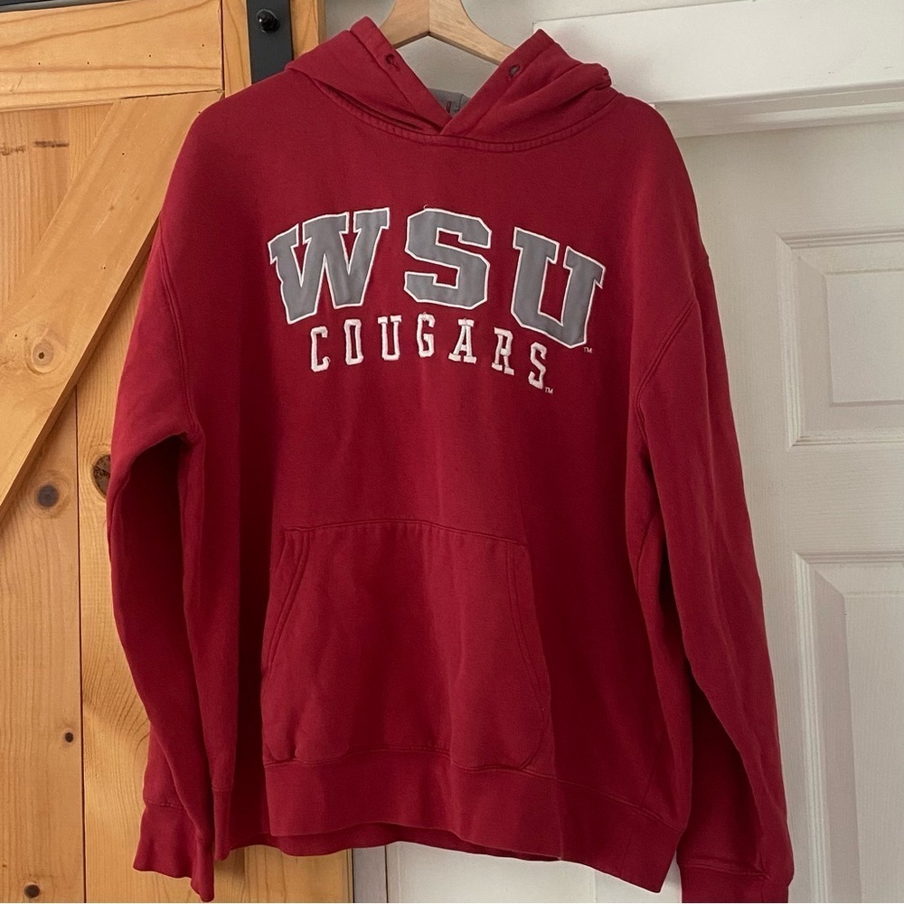 Y2K WSU Cougars Mens Red Hoodie